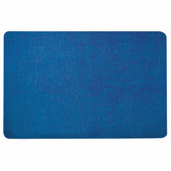 Aarco Fabric Covered Tackable Board Radius Model 48" x  72" Sapphire RDF4872745